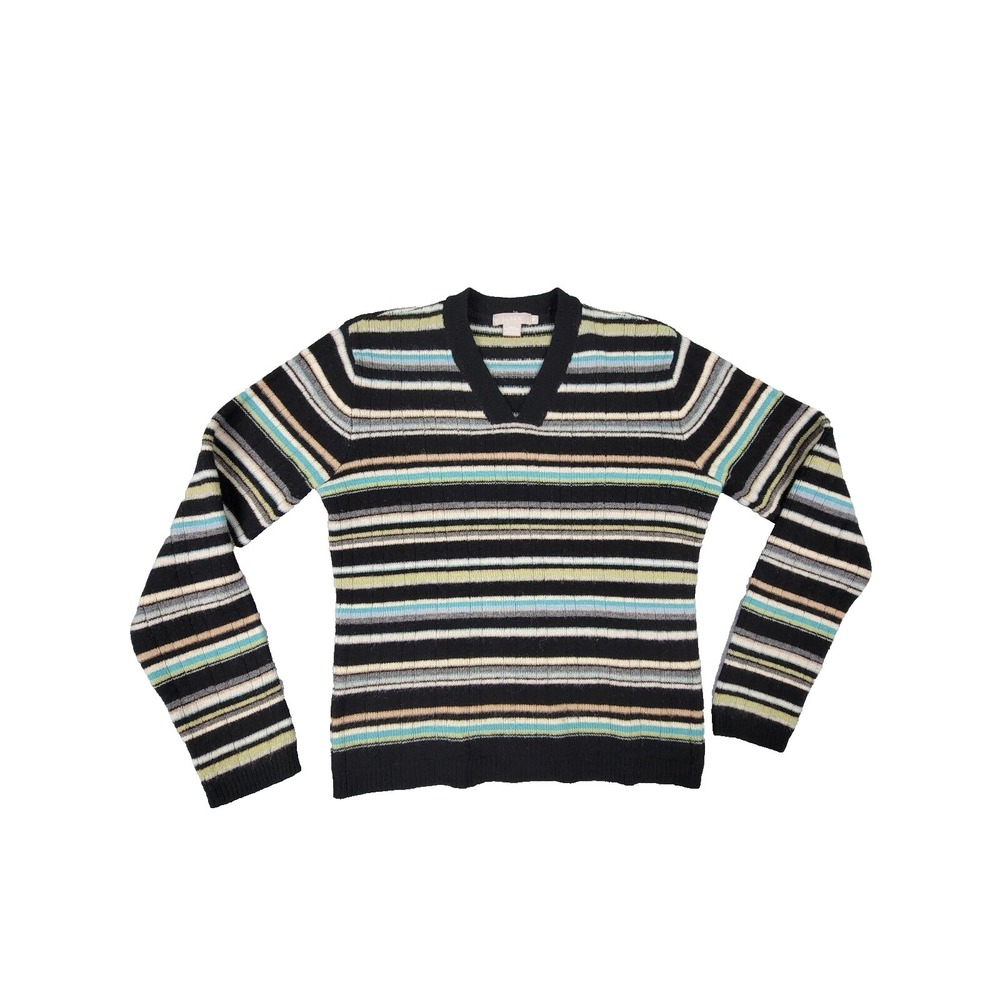 J Crew Womens Sweater Wool Striped Medium